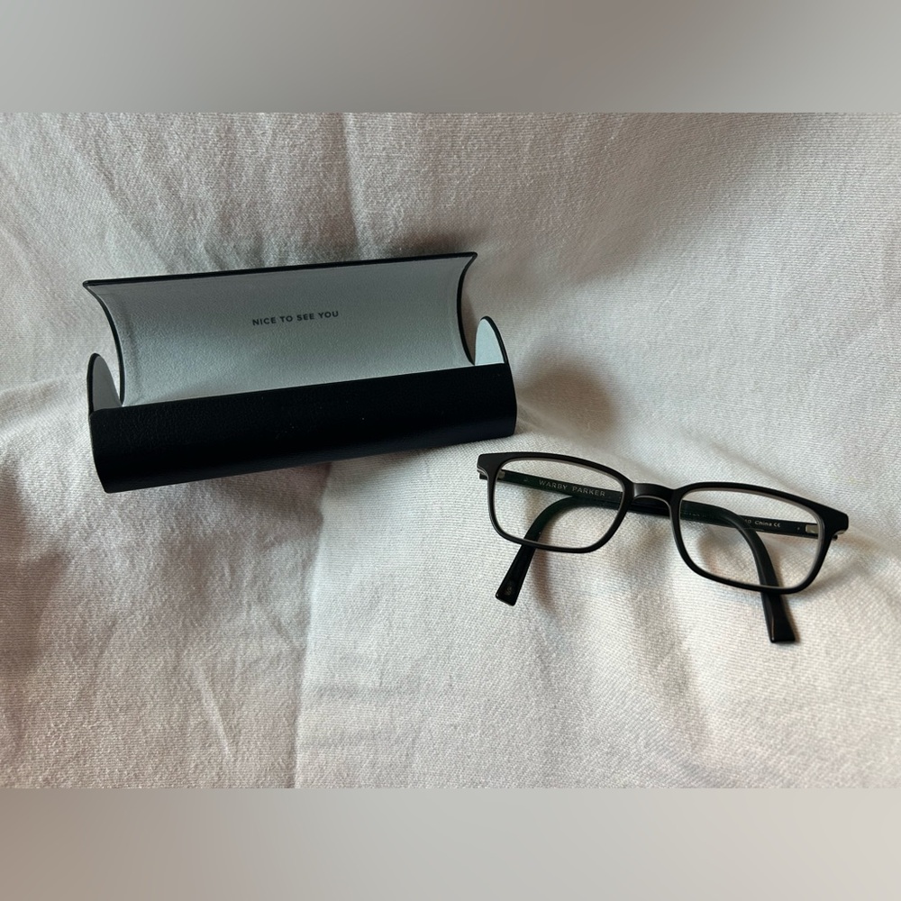 Warby Parker Kids Oliver Black Matte Eclipse Eyeglasses Frames Glasses with Case